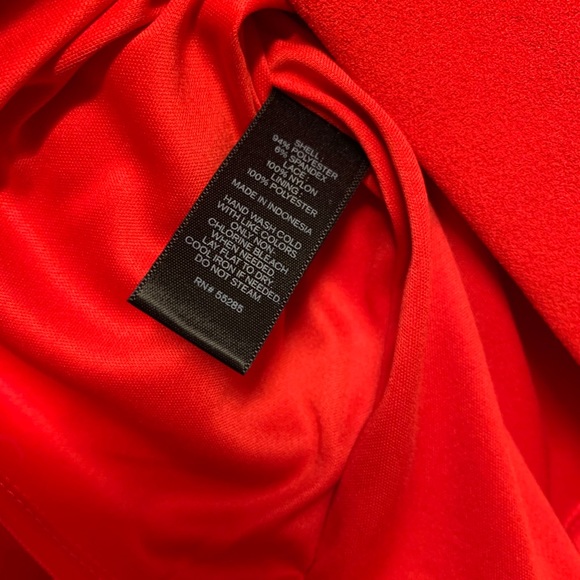 EXPRESS Little Red Dress Size 00 - Picture 8 of 11